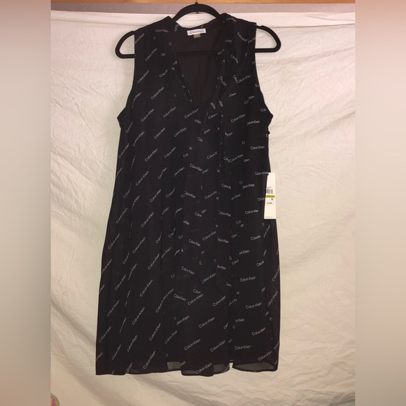 Black Calvin Klein dress new with tags size 14 - Picture 7 of 12